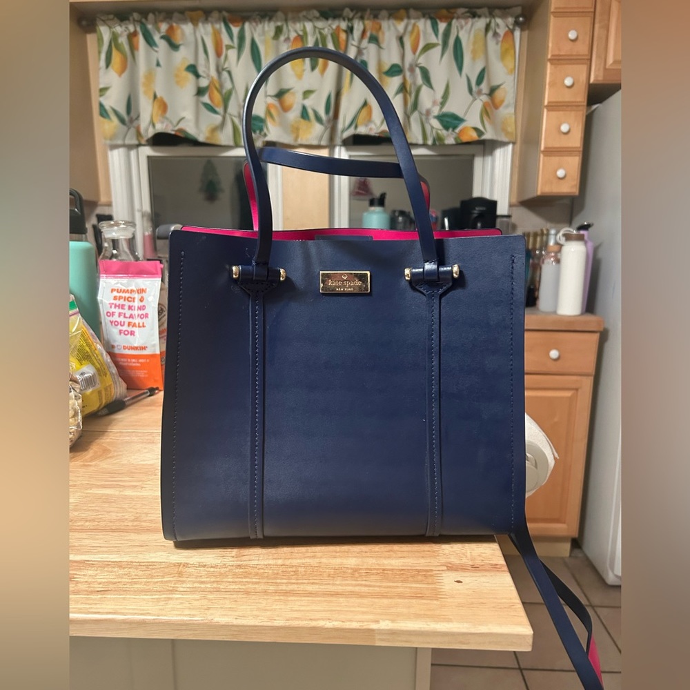 Navy and Pink Kate Spade Tote
